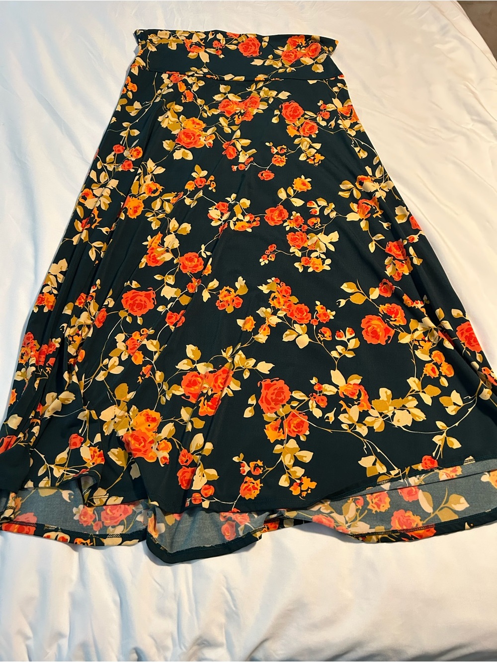 Lularoe Floral A-Line Maxi Skirt